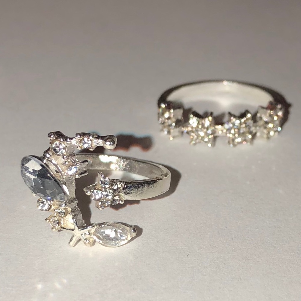 My Moon & Stars Crystal Ring Set